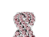 White gold Pavé Round Morganite Infinity Twist Band with Shared Prong Setting_11