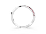 White gold Pavé Round Morganite Twist Band_9