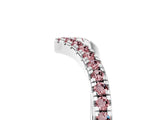 White gold Pavé Round Morganite V-Shaped Chevron Band with Shared Prong Setting_11