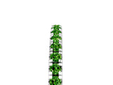 White gold Pavé Round Peridot Half Eternity Band with Shared Prong Setting_11