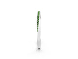 White gold Pavé Round Peridot Twist Band_14