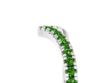 White gold Pavé Round Peridot V-Shaped Chevron Band with Shared Prong Setting_11