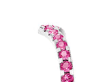 White gold Pavé Round Pink Sapphire Chevron Band with Shared Prong Setting_23