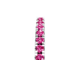 White gold Pavé Round Pink Sapphire Half Eternity Band with Shared Prong Setting_23