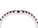 White gold Pavé Round Ruby Chevron Band with Shared Prong Setting_10