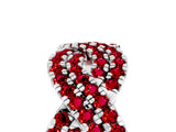 White gold Pavé Round Ruby Infinity Twist Band with Shared Prong Setting_11