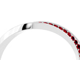 White gold Pavé Round Ruby Twist Band_16