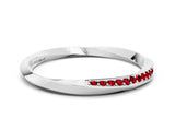 White gold Pavé Round Ruby Twist Band_6