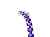 White gold Pavé Round Tanzanite Chevron Band with Shared Prong Setting_11