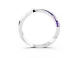 White gold Pavé Round Tanzanite Twist Band_15