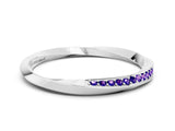 White gold Pavé Round Tanzanite Twist Band_6