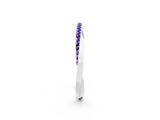 White gold Pavé Round Tanzanite Twist Band_8