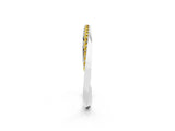 White gold Pavé Round Yellow Sapphire Twist Band_20
