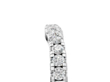White gold Pavé Set Round Diamond Curved Band with Shared Prong Setting_17