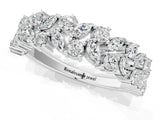 White gold Pave Marquise and Round Diamond Eternity Band with Prong Setting_22