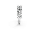 White gold Pave Marquise and Round Diamond Eternity Band with Prong Setting_23