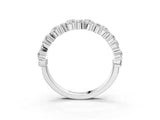 White gold Pave Marquise and Round Diamond Eternity Band with Prong Setting_24