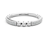 White gold Pave Round Diamond Beaded Band with Shared Prong Setting_12