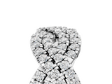 White gold Pave Round Diamond Infinity Twist Band with Shared Prong Setting_40