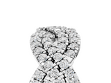 White gold Pave Round Diamond Infinity Twist Band with Shared Prong Setting_46