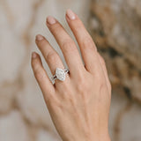 White gold Pave Split Shank Halo Marquise Cut Prong Set Ring_6