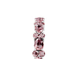 White gold Pear & Round Morganite Wedding Band_11