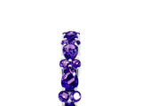 White gold Pear & Round Tanzanite Wedding Band_11