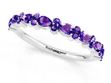 White gold Pear & Round Tanzanite Wedding Band_7