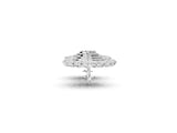 White gold Pear Blue Sapphire Halo Stud Earrings with Round Diamond Cluster Center_1