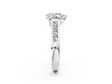 White gold Pear Brilliant Channel-Set Solitaire Ring with Four-Prong Setting_22