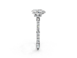 White gold Pear Brilliant Pavé Band Solitaire with Four-Prong Setting_47