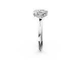 White gold Pear Brilliant Solitaire Engagement Ring with Six-Prong Setting and Classic Band_22