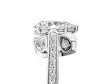 White gold Pear Cut Cathedral Pave Diamond Engagement Ring with Six-Prong Setting_36