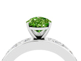White gold Pear Cut Cut Channel Set Diamond Engagement Ring with Four-Prong Setting_4