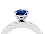 White gold Pear Cut Cut Channel Set Diamond Engagement Ring with Four-Prong Setting_4