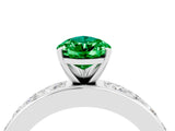 White gold Pear Cut Cut Channel Set Diamond Engagement Ring with Four-Prong Setting_4