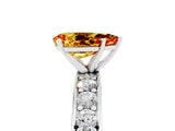 White gold Pear Cut Cut Channel Set Diamond Engagement Ring with Four-Prong Setting_5