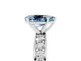 White gold Pear Cut Cut Channel Set Diamond Engagement Ring with Four-Prong Setting_5
