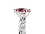 White gold Pear Cut Cut Channel Set Diamond Engagement Ring with Four-Prong Setting_5