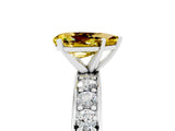 White gold Pear Cut Cut Channel Set Diamond Engagement Ring with Four-Prong Setting_5