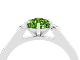 White gold Pear Cut Cut Channel Set Solitaire Engagement Ring with Four-Prong Setting_4