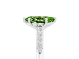 White gold Pear Cut Cut Channel Set Solitaire Engagement Ring with Four-Prong Setting_5