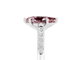 White gold Pear Cut Cut Channel Set Solitaire Engagement Ring with Four-Prong Setting_5