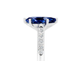 White gold Pear Cut Cut Channel Set Solitaire Engagement Ring with Four-Prong Setting_5
