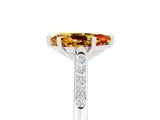 White gold Pear Cut Cut Channel Set Solitaire Engagement Ring with Four-Prong Setting_5