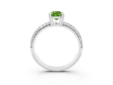 White gold Pear Cut Cut Diamond Milgrain Marquise Band with Prong Setting_3