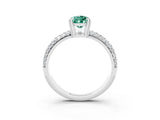 White gold Pear Cut Cut Diamond Milgrain Marquise Band with Prong Setting_3
