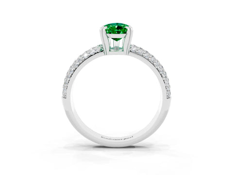 White gold Pear Cut Cut Diamond Milgrain Marquise Band with Prong Setting_3