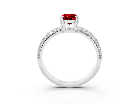 White gold Pear Cut Cut Diamond Milgrain Marquise Band with Prong Setting_3