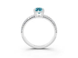 White gold Pear Cut Cut Diamond Milgrain Marquise Band with Prong Setting_3